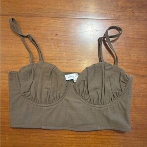 Corset cropped going out top